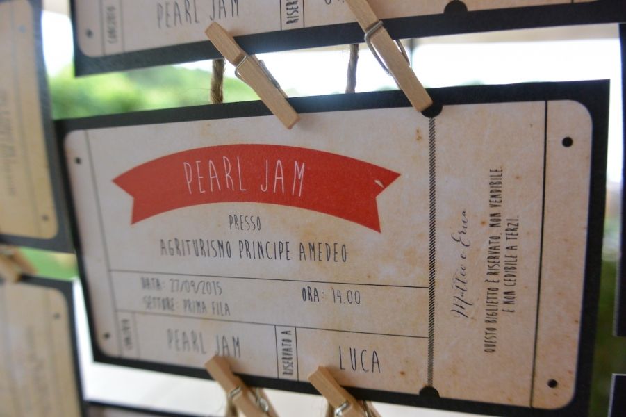 Il tabeau di Erica e Matteo Il tabeau di Erica e Matteo