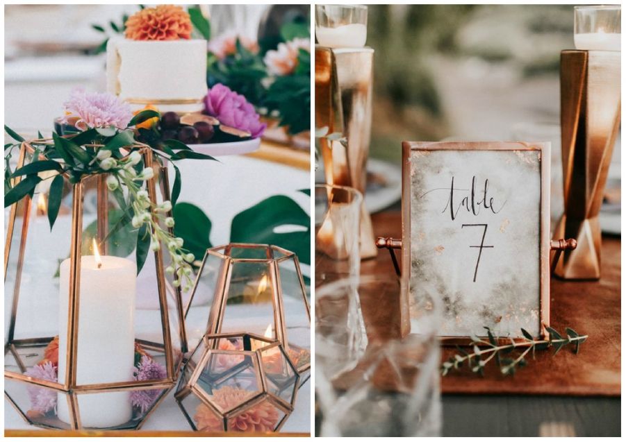 idee tavolo matrimonio - rame idee tavolo matrimonio - rame