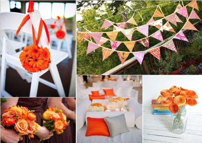 decorazioni arancioni per il matrimonio decorazioni arancioni per il matrimonio