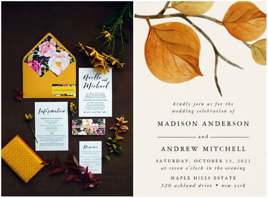 quali inviti per matrimonio in autunno? quali inviti per matrimonio in autunno?