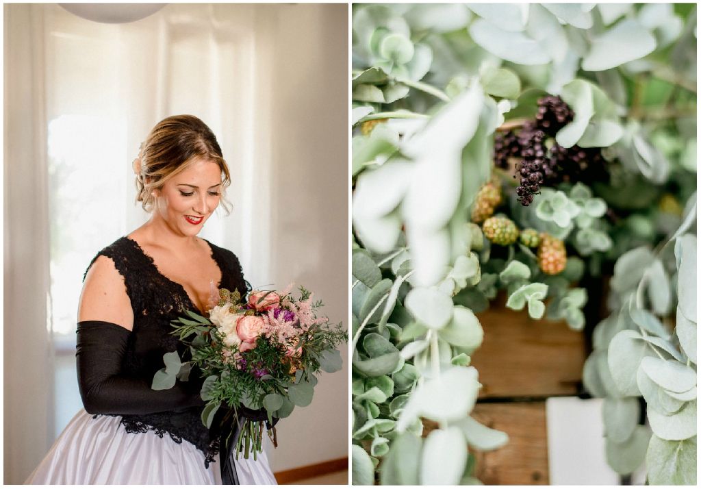 sposa bianco e nero - preparazione sposa bianco e nero - preparazione