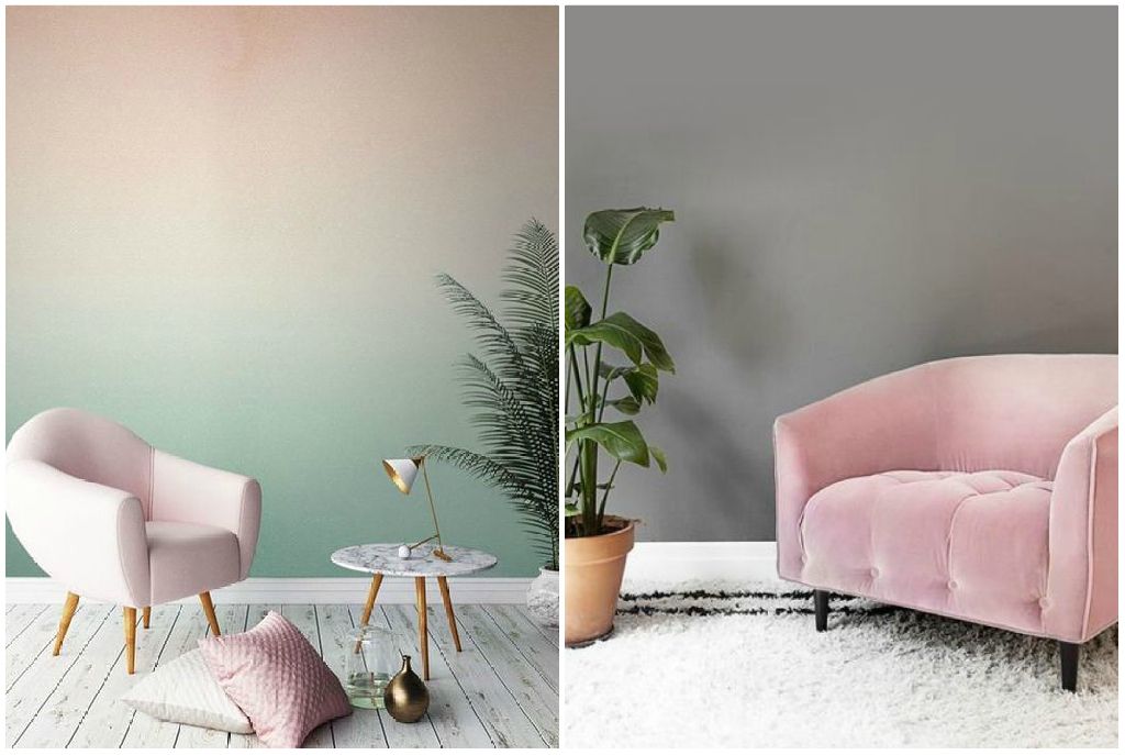 palette rosa-verde e rosa-grigio palette rosa-verde e rosa-grigio