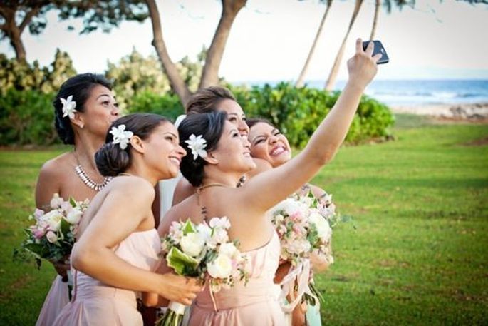 selfie sposa e damigelle selfie sposa e damigelle