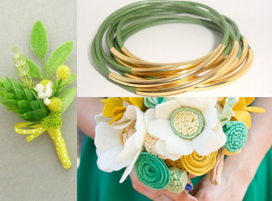 accessori oro e verde accessori oro e verde