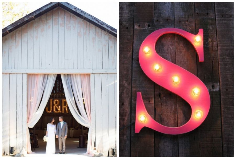 monogrammi luminosi per personalizzare un matrimonio monogrammi luminosi per personalizzare un matrimonio
