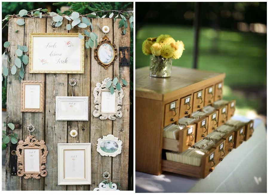 Tableau per il tuo matrimonio: tanti stili, tante idee La soffitta della nonna