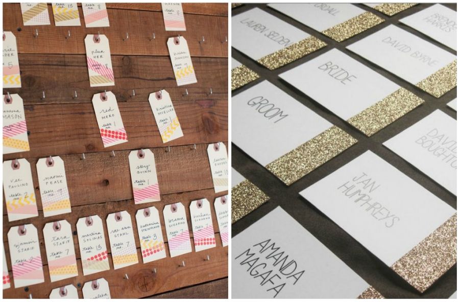 idee tableau matrimonio - washi tape