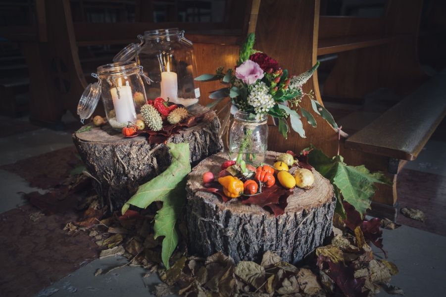 dettagli allestimento chiesa