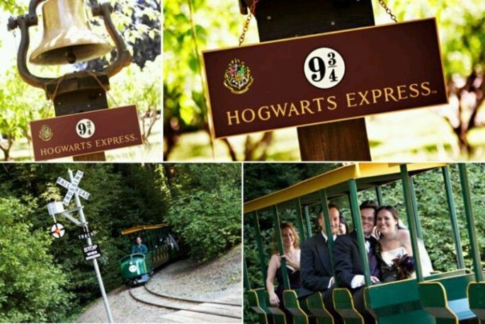 Hogwarts express per l'arrivo degli sposi - Harry Potter