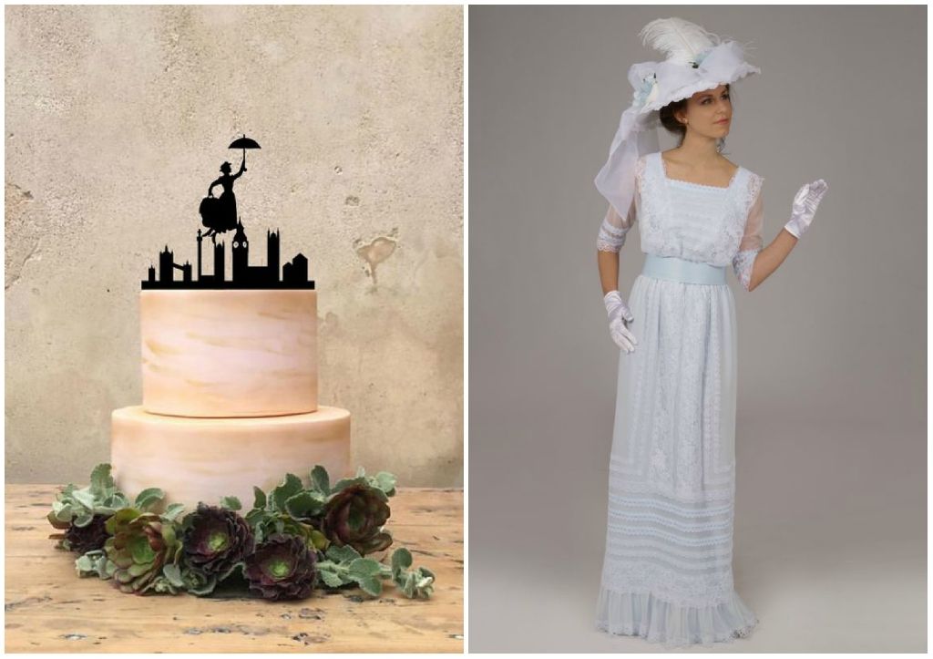 wedding cake per matrimonio a tema mary poppins