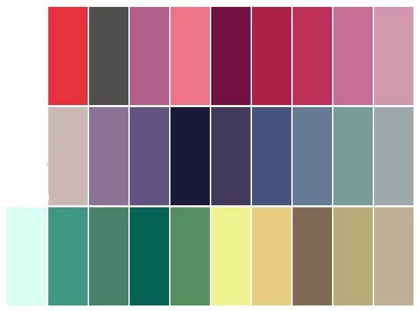 palette per matrimonio estivo