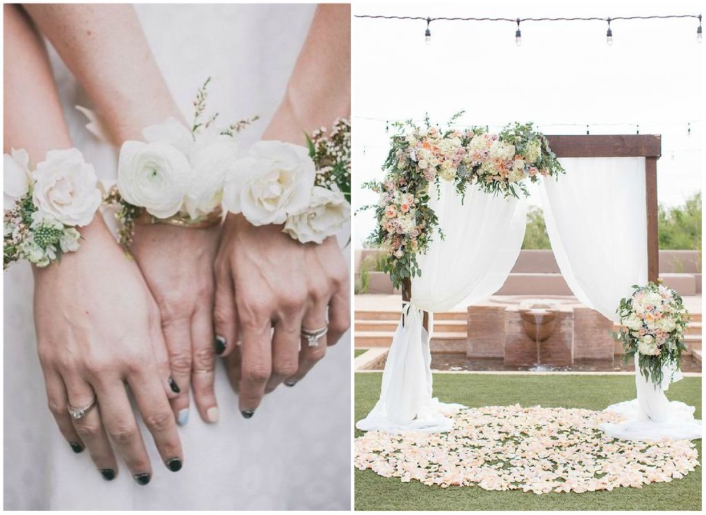 cerimonia matrimonio romantico - tessuti