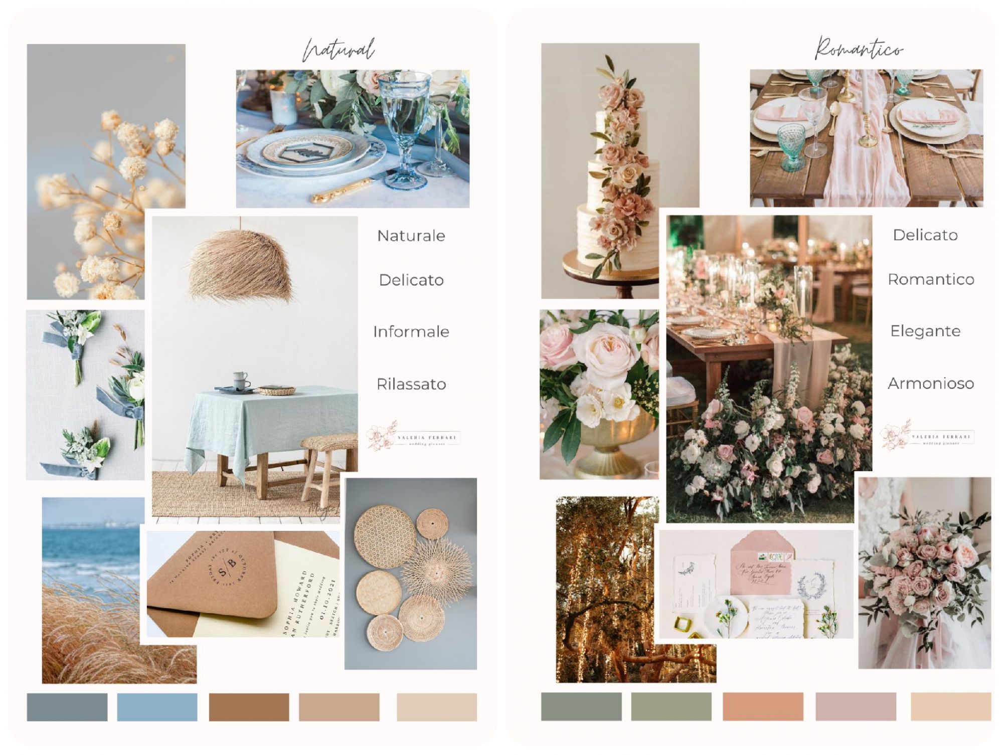moodboard matrimonio