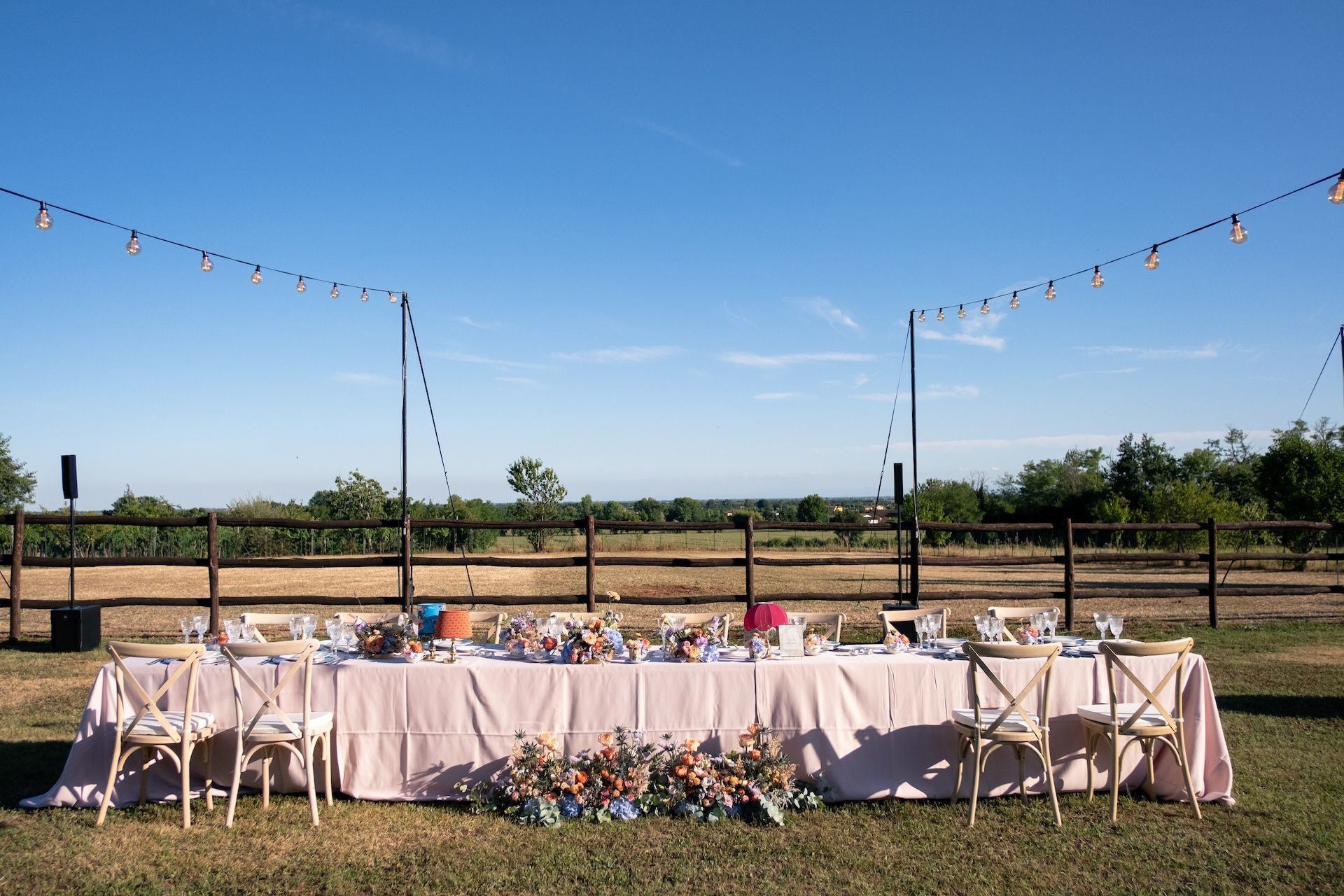 tavolo d'onore sposi e testimoni