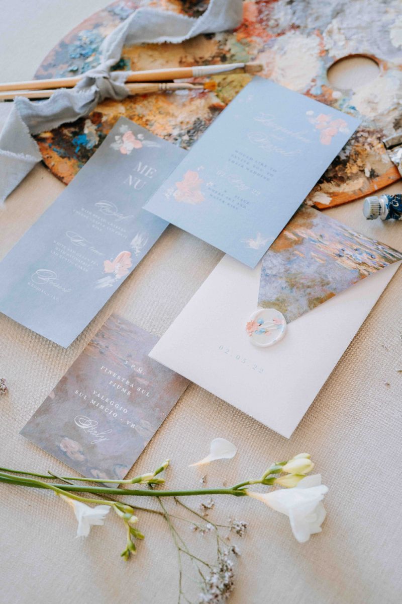 inviti nozze tavolozza