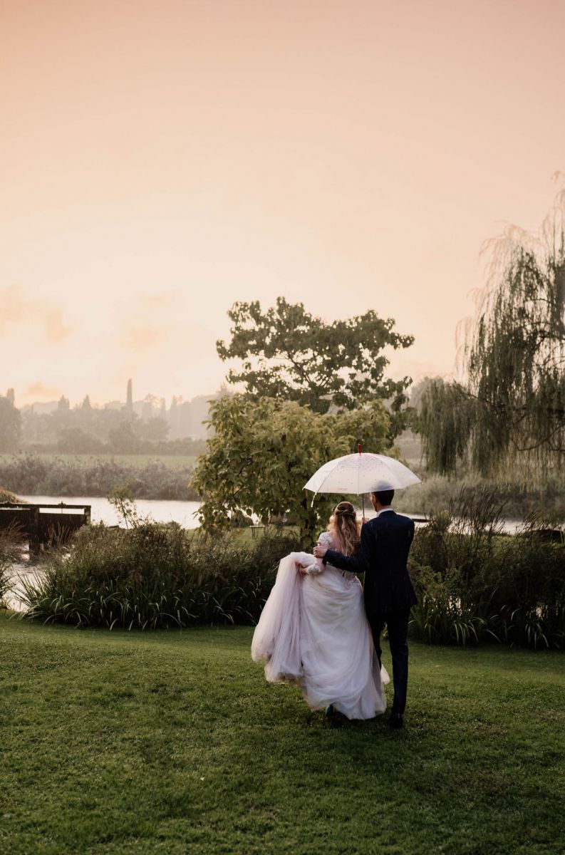 bride and groom under the rain bride and groom under the rain