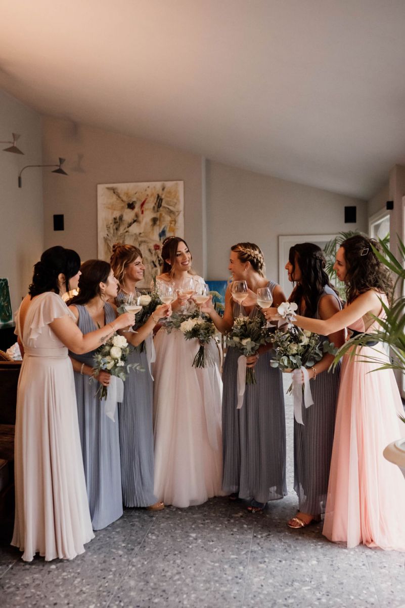 bride and bridesmaids bride and bridesmaids