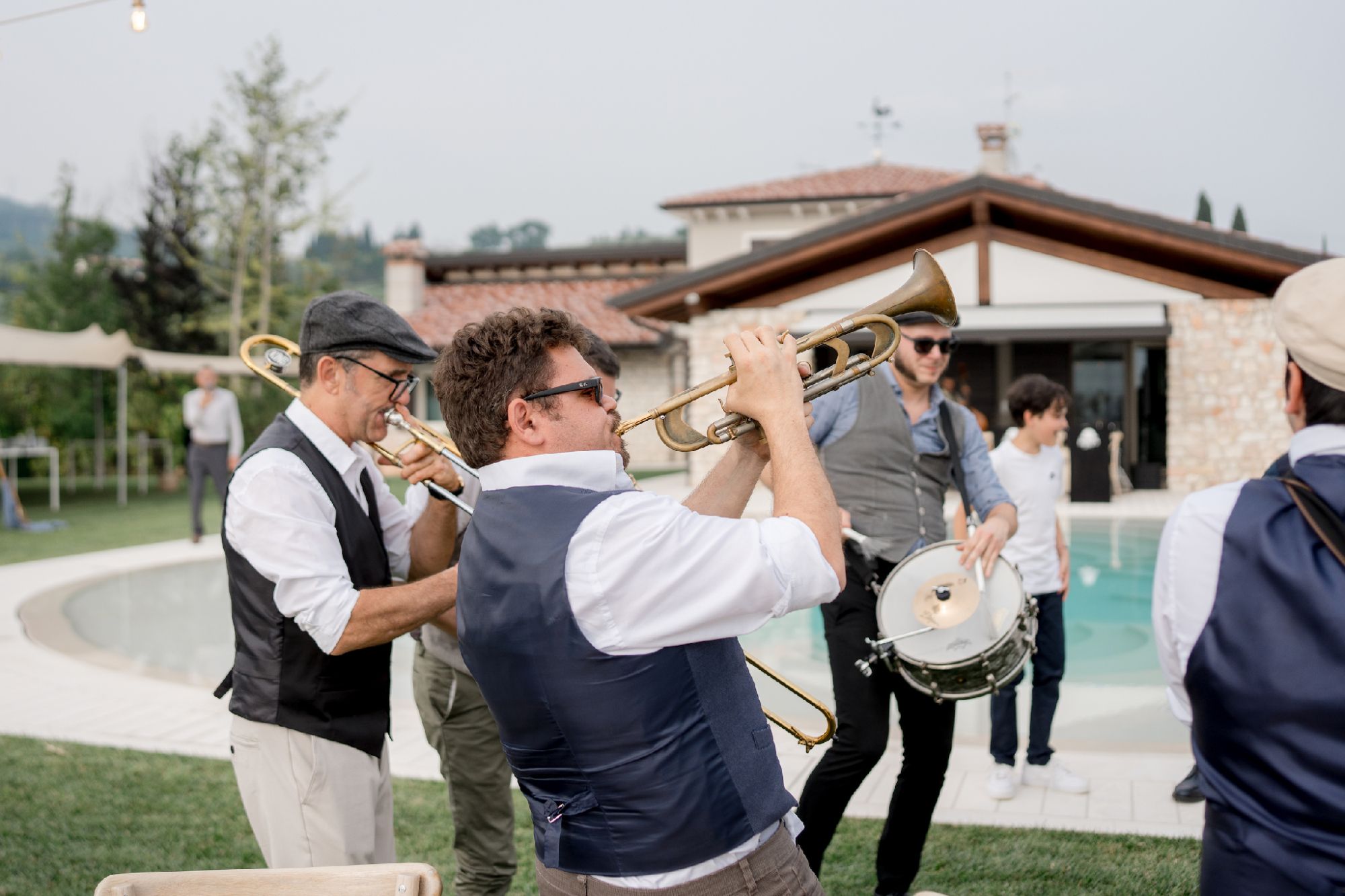 stroller band wedding