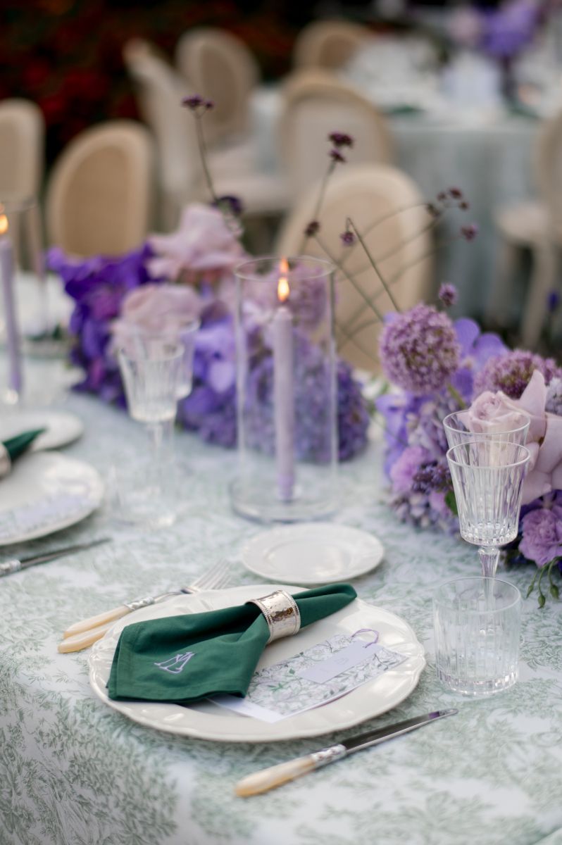 al fresco wedding dinner